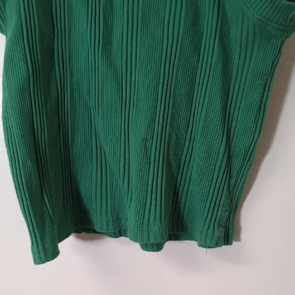 Zara Emerald Ribbed Tank Top - Picture 7 of 13